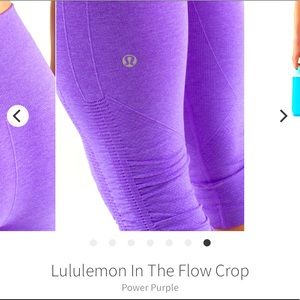 Lululemon In The Flow Crop
Power Purple. Size 2.